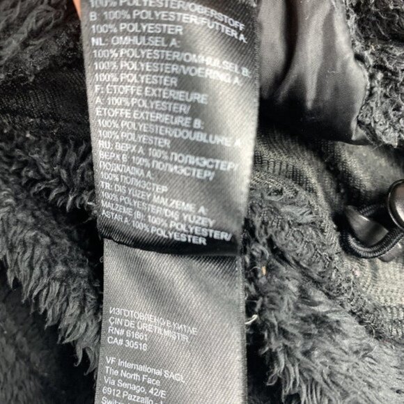 The North Face Women's Jacket Black Fleece Pullover Full Zip Up Pockets Size S - Picture 11 of 16